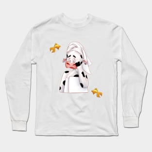 Skin Cow Care Blogger Cute Animal friends Long Sleeve T-Shirt